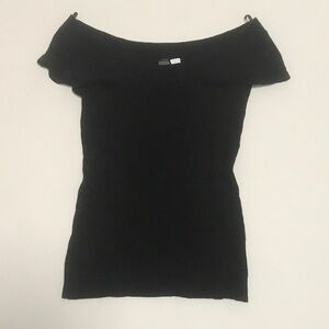 Chic Black Off-Shoulder Top